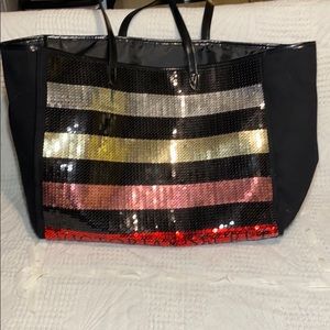 Victoria secret sequined tote